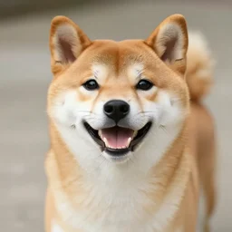 smiling shiba inu