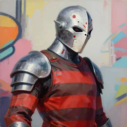 greg manchess portrait painting of partially armored freddy krueger as overwatch character, medium shot, asymmetrical, profile picture, organic painting, sunny day, matte painting, bold shapes, hard edges, street art, trending on artstation, by huang guangjian and gil elvgren and sachin teng