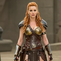 photo of christina hendricks as a steampunk amazon warrior