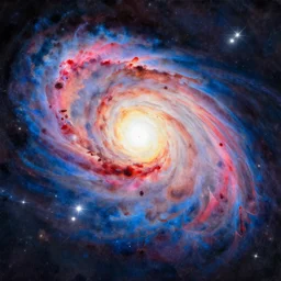 gemini star formation, vivid colours, digital 4k watercolour oil painting