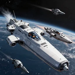 star wars, battlefield, outer space, warships, severe fighting, digital art, anime style, cgi