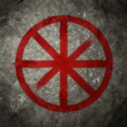 red mark of cain symbol, highly detailed, concept art, artstaion