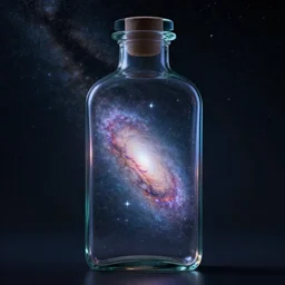 the milky way inside a bottle.