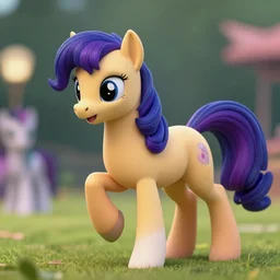 my little pony as a real horse, digital art, realistic, octane render, professional, high quality, dof, bokeh, action, fight club
