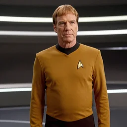 a still of mark hamill as captain kirk in star trek