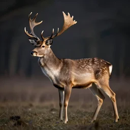 a deer covered in feathers