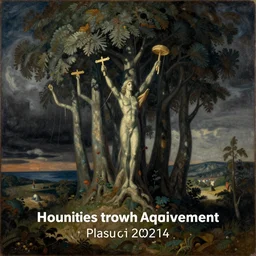 humanities crowing achievement, surrealist painting