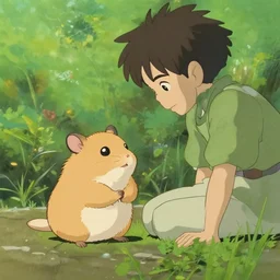 A story about a kid and his hamster, by Dice Tsutsumi, Makoto Shinkai, Studio Ghibli