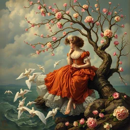 you and me doing the dangers of time and life wanting not really and not hidden that's love, claude monet, rococo