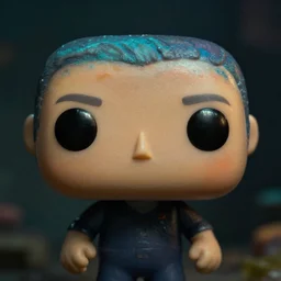 cinematic shot a fish as a funko pop, hyper realistic, mood lighting, fantasy, detailed face, highly detailed, super realistic, perfect lighting pixel sorting