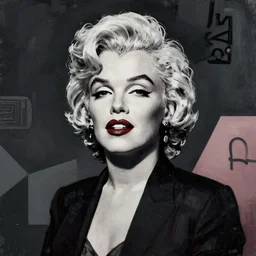 Ana de Armas as Marilyn Monroe  by Sachin Teng ,  dark vibes, Organic Painting , digital art, trending on artstation, Matte Painting,  geometric shapes, hard edges, realism,  graffiti, street art:2 by  Sachin Teng:4