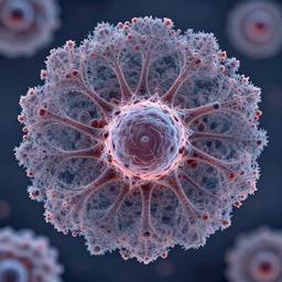 biological fractal electron micrograph hyperrealistic alex gray beautiful hdr 8 k