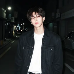 j - hope rap monster rm nam - joon, photo, aesthetics, dark street, at night