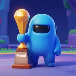 amongus in fortnite, dramatic, award - winning photography