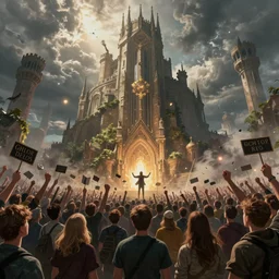 fans angry as more acts pull out of reading and leeds, digital matte painting, fantasy