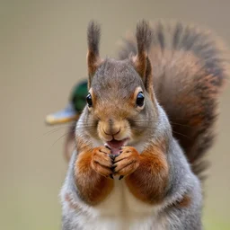 squirrel with the head of a duck