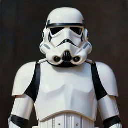 portrait of a storm trooper in the style of peter mohrbacher, wayne barlowe, gustav moreau, bussiere, roberto ferri, santiago caruso, luis ricardo falero, austin osman spare,