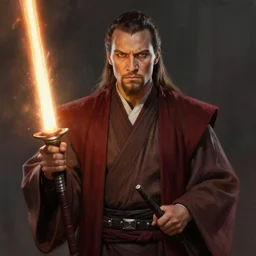stunning digital painting of a jedi master, highly realistic, highly detailed