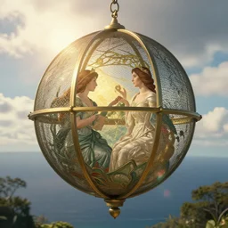 the orb of eternity, sunlight study, art nouveau, by maria sibylla merian and ( ( ( ( lisa frank ) ) ) ), 8 k, sharp focus, octane render, ( ( ( kauai ) ) )