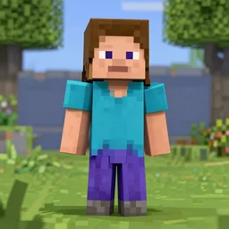 Greta Thunberg as a minecraft character
