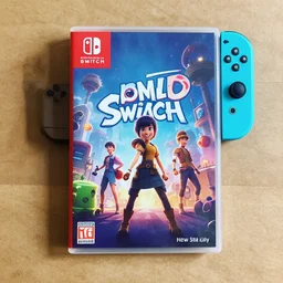 Photorealistic Picture of a new Nintendo Switch Game Cover