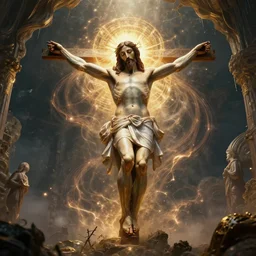 the second coming of jesus christ, realistic 4k octane beautifully detailed render, 4k post-processing, highly detailed, intricate complexity, epic composition, magical atmosphere, cinematic lighting, masterpiece, ultra hd