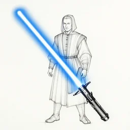 lightsaber blueprint by da vinci