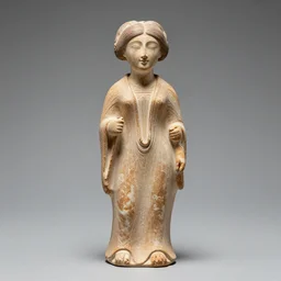 an ancient cycladic culture figurine that resembles princess leia