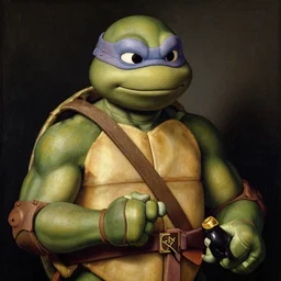 renaissance portrait painting of TMNT