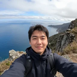 a selfie on the edge of the world