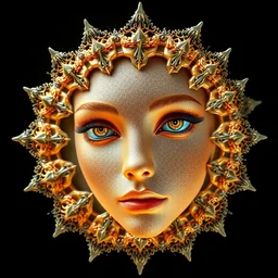 award - winning of princess of fractals, ultra detailed, perfect face, fine details