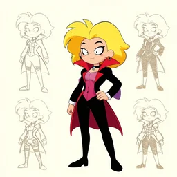 still of cruella de vil in stevens universe , character design, concept art