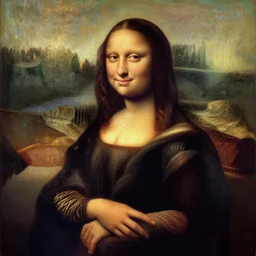 a painting of donald trump dressed as a woman by leonardo da vinci