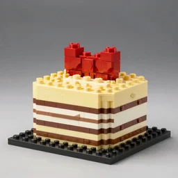 cake made out of lego, 8k hyperdetailed product photo