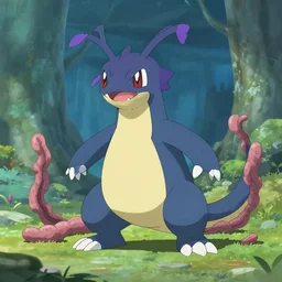a poison type pokemon based on a tapeworm