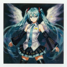 a portrait of hatsune miku by oskar kokoschka and francis bacon, ominous, dark, violent brushtrokes, painterly, thick impasto technique, dynamism, tachisme, movement, very ethereal, 8 0 s vintage anime film still, pinhole photo, vintage polaroid, impulsive, aggressive, moving forward, angels egg