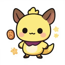 cute miss mascot solochi solochi deino food sticker art, cronobreaker, beeple game icon