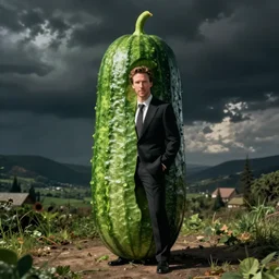 benedict cumberbatch with a big cucumber body