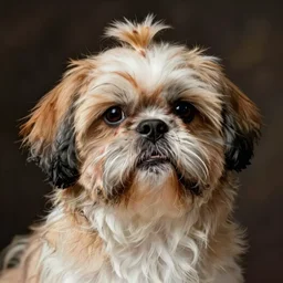 a shih tzu with face like sandra bullock