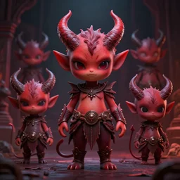 full body pose, hyperrealistic photograph of cute demons, dim volumetric lighting, 8 k, octane beautifully detailed render, extremely hyper detailed, intricate, epic composition, cinematic lighting, masterpiece, trending on artstation, very very detailed, stunning, hdr, smooth, sharp focus, high resolution, award, winning photo, dslr, 5 0 mm