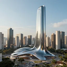 futuristic sao paulo, 4 k, art by terraform studio, art by ryan woodhouse