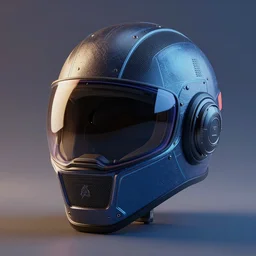 cyberpunk helmet vray render octane