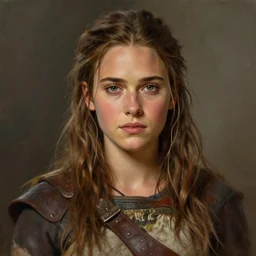 young Jennifer Connelly  as a  barbarian  from conan, detailed, centered, digital painting, artstation, concept art, donato giancola, Joseph Christian Leyendecker, WLOP, Boris Vallejo, Breathtaking, 8k resolution, extremely detailed, beautiful, establishing shot, artistic, hyperrealistic, beautiful face, octane render