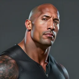 portrait of dwayne johnson, expressive pose, futuristic, highly detailed, digital painting, artstation, concept art, smooth, sharp focus