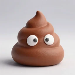 poop, low - poly 3 d model, rendered in octane, ambient occlusion
