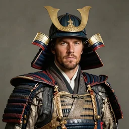 Tom Brady as Japanese Samurai in the 1800s, portrait, bust