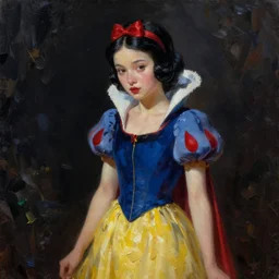 snow white, silkpunk, oil painting, darkness, paint texture, digital painting, highly detailed, artstation, sharp focus, illustration, concept art, ruan jia, charlie bowater, tom bagshaw, norman rockwell