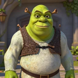 Shrek is the trollface, hyperdetailed, artstation, cgsociety, 8k