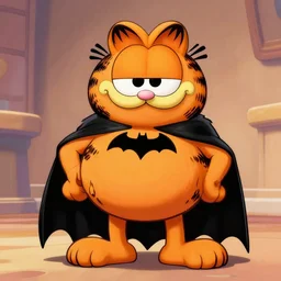 garfield is batman, disney style