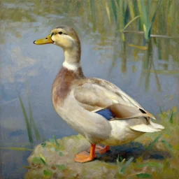 a duck on the prowl oil painting edgar degas
